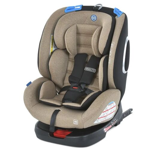 Автокрісло дитяче EL CAMINO Absolute ME 1079 Royal Beige група 0+1,2,3 isofix бежевий льон