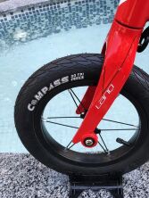 Беговел-велобіг від дитячий LANQ WLN1255 колеса 12 дюймів магнієва рама і вилка рожевий