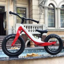 Беговел-велобіг від дитячий LANQ WLN1255 колеса 12 дюймів магнієва рама і вилка рожевий