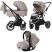 Дитяча універсальна коляска CARRELLO Aurora CRL-6502/1 (3in1) Almond Beige бежева з дощовиком