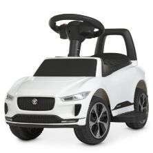 Дитяча каталка-толокар електромобіль 2 в 1 Bambi M 4461-1 білий**