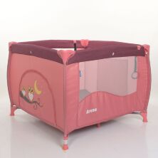 Манеж дитячий EL CAMINO ARENA ME 1030 Rose Len квадратний Льон Рожевий **