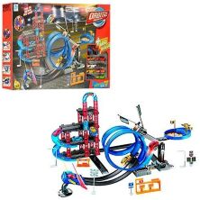 Дитяча іграшка для хлопчиків Гоночний автотрек трек траса Гараж, Паркінг 2в1 8899-84 (аналог Hot Wheels)**