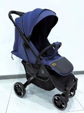 Дитяча прогулянкова алюмінієва коляска "JOY" Livvi LV-04270 з телескопічною ручкою синя