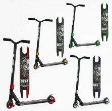 Трюковий двоколісний самокат Best Scooter BS-18109 алюмін.диск і дека + HIC-система / ЦВЕТ самоката НА ВИБІР!!