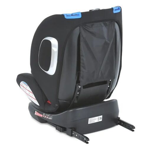 Автокрісло дитяче EL CAMINO Absolute ME 1079 Royal Total Blac група 0+1,2,3 система isofix льон чорний