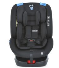 Автокрісло дитяче EL CAMINO Absolute ME 1079 Royal Total Blac група 0+1,2,3 система isofix льон чорний