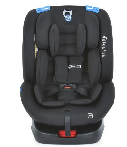 Автокрісло дитяче EL CAMINO Absolute ME 1079 Royal Total Blac група 0+1,2,3 система isofix льон чорний