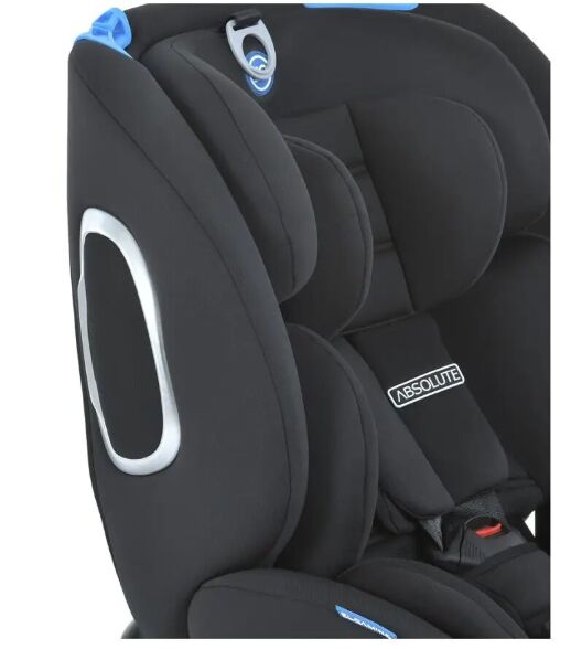 Автокрісло дитяче EL CAMINO Absolute ME 1079 Royal Total Blac група 0+1,2,3 система isofix льон чорний