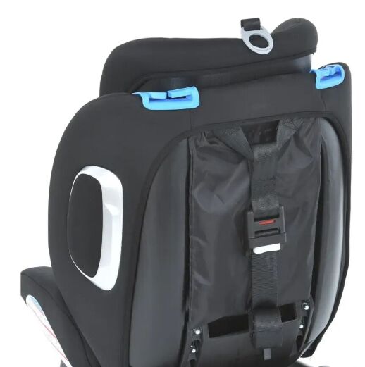 Автокрісло дитяче EL CAMINO Absolute ME 1079 Royal Total Blac група 0+1,2,3 система isofix льон чорний