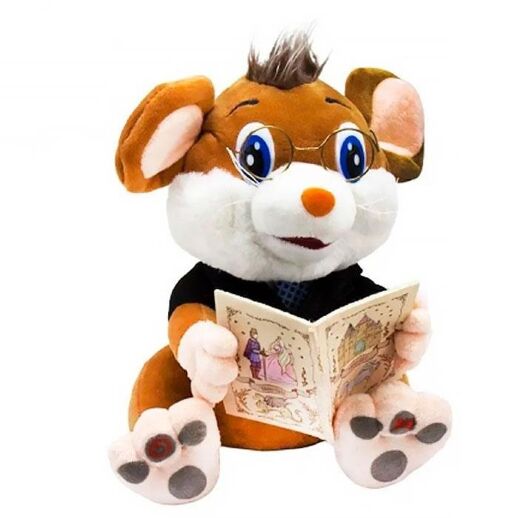 Дитяча інтерактивна іграшка "Мишеня" Казочник українською мовою FT 0033 Коричнева