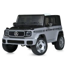 Дитячий електромобіль ДЖИП JJ2088EBLR-11(4WD) Mercedes одномісний, повний привід, шкіряне сидіння / сірий