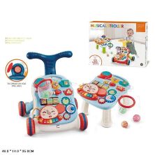 Ігровий центр 2в1 Каталка-ходунки-штовхач N6038B "Перші кроки" музичні**