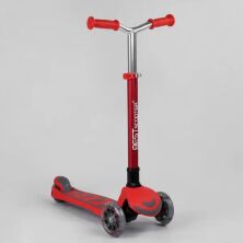 Дитячий складаний самокат триколісний Best Scooter Y-00325 алюмінієвий / колір червоний