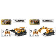 Будівельна техніка Трактор-Бульдозер на р/у А8863-42-43 звукові та світлові ефекти. На радіокеруванні**