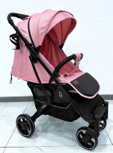 Дитяча прогулянкова алюмінієва коляска "JOY" Livvi LV-06341 з телескопічною ручкою рожева