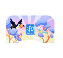 Дитяча регульована парта зі стільчиком растишка Bambi BL2071-50-5(UA) / колір Звірі Алфавіт зелене**