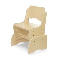 Дитяча дерев'яна парта зі стільчиком W903-10-3 регульована по висоті / з шафками / Венге світло.**