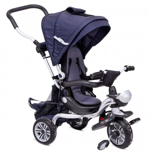 ⏩ Велосипед дитячий триколісний AC-3 з каучуковими колесами синій