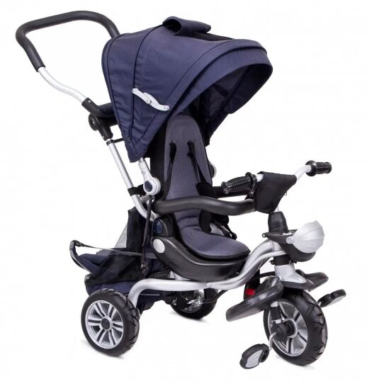 ⏩ Велосипед дитячий триколісний AC-3 з каучуковими колесами синій