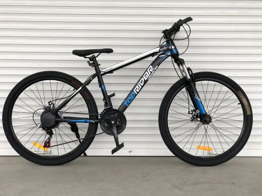 Велосипед спортивний TopRider 611 колеса 24 дюймів / Shimano / сталева рама / колір синій