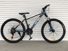 Велосипед спортивний TopRider 611 колеса 24 дюймів / Shimano / сталева рама / колір синій