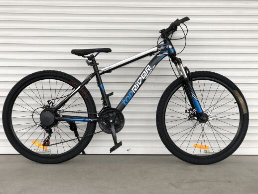 Велосипед спортивний TopRider 611 колеса 24 дюймів / Shimano / сталева рама / колір синій