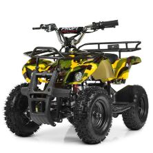 Дитячий квадроцикл HB-EATV800N-13(MP3) V3 Електромобіль двигун 800W, швидкість 20км/год, жовтий камуфляж