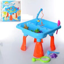 Дитячий ігровий столик-пісочниця Bambi 8805B відро лійка лопатка граблі пасочки та інше**