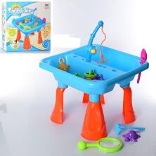 Дитячий ігровий столик-пісочниця Bambi 8805B відро лійка лопатка граблі пасочки та інше**