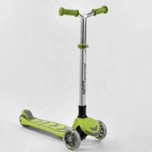 Дитячий складаний самокат триколісний Best Scooter Y-00436 алюмінієвий / колір салатовий
