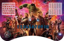 Дитяча парта регульована растишка зі стільчиком для хлопчика від 2 років ЛДСП ПШ 070 Герої Марвел салатова