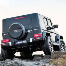 Дитячий двомісний електромобіль машина джип Bambi Racer 4WD Мерседес M 4259EBLRS-2 автопокраска чорний **