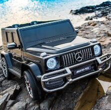 Дитячий двомісний електромобіль машина джип Bambi Racer 4WD Мерседес M 4259EBLRS-2 автопокраска чорний **