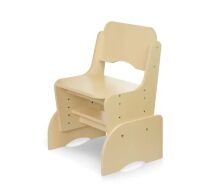 Дитяча дерев'яна парта зі стільчиком W903-10-1 регульована по висоті / з шафками / Венге світло.**