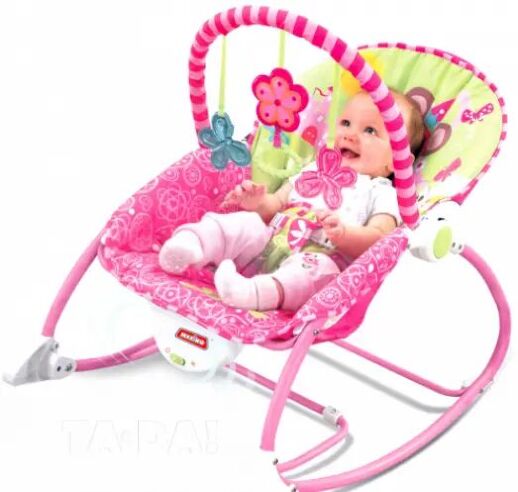 Дитяче крісло-шезлонг 3 в 1 024B/G Червоний і рожевий .2 виду