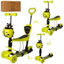 Самокат детский 5 в 1 iTrike JR 3-026-GR MAXI Божья коровка Зеленый**