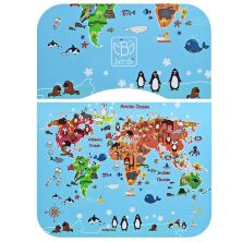 Дитяча парта растишка зі стільчиком Bambi B 2071-45-7 Географія синя**