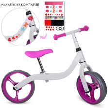 Беговел толокар дитячий PROFI KIDS дитячий 10.5 дюймів M 3843-3 біло-рожевий