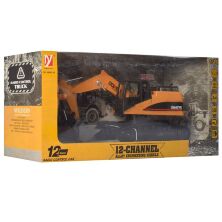 Будівельна техніка Трактор, Екскаватор на р/у А8863-26 звукові та світлові ефекти. На радіокеруванні**