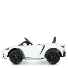 Дитячий одномісний електромобіль Легкова Машина McLaren M 4638EBLR-1 з шкіряним сидінням. Білий**