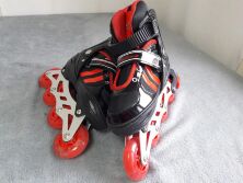 Дитячі Ролики Best Rolllers Чорні — Червоні 9031 Розмір "M" 35-38