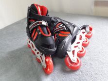 Дитячі Ролики Best Rolllers Чорні — Червоні 9031 Розмір "M" 35-38