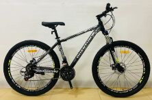 Спортивний Гірський алюмінієвий велосипед 27.5д CORSO «QUANTUM» QTM-27637 Shimano 21 швидкість/ чорно-сірий