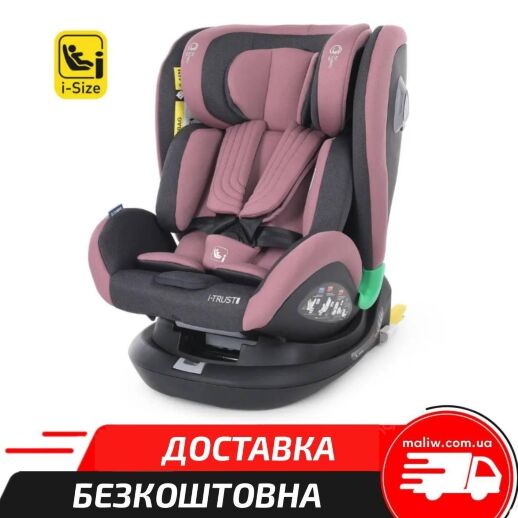 Автокрісло дитяче EL CAMINO I-Trust PLUS ME 1081-1 Pale Pink група 1 2+ поворот на 360 / рожеве для дівчинки