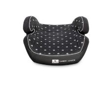 Дитяче автокрісло-бустер Lorelli (Bertoni) Safety Junior Fix An Black Crown від 3 до 12 років (15-36 кг) чорний