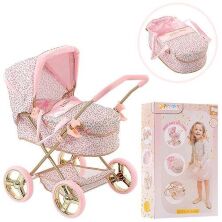 Коляска дитяча для ляльок HAUCK D-86486 класична люлька з багажної кошиком рожева **