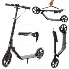 Самокат для дорослих складаний iTrike SR 2-059-B ручне гальмо/замок/амортизатор чорний**