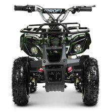 Дитячий електро квадроцикл електромобіль для підлітків PROFI HB-EATV800N-10(MP3) V3 / колір темно-зелений