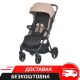 Дитяча прогулянкова коляска EL CAMINO ME 1127-G BEYA Beige бежева з чохлом на ніжки